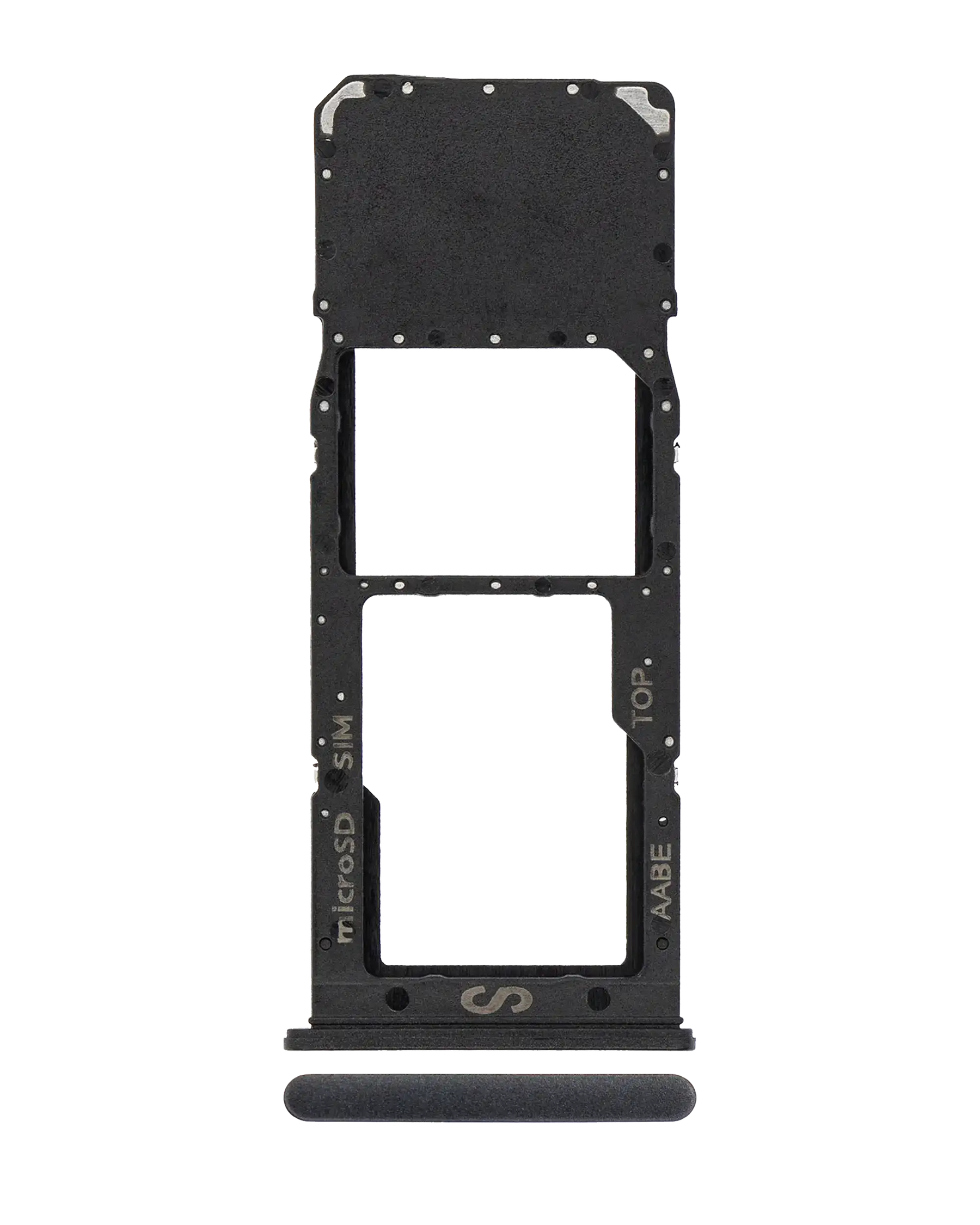 Single Sim Card Tray Compatible For Samsung Galaxy A12 (A125 / 2020) (Black)