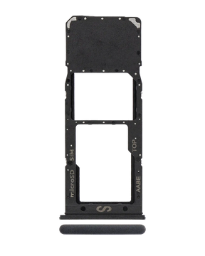 Single Sim Card Tray Compatible For Samsung Galaxy A12 (A125 / 2020) (Black)