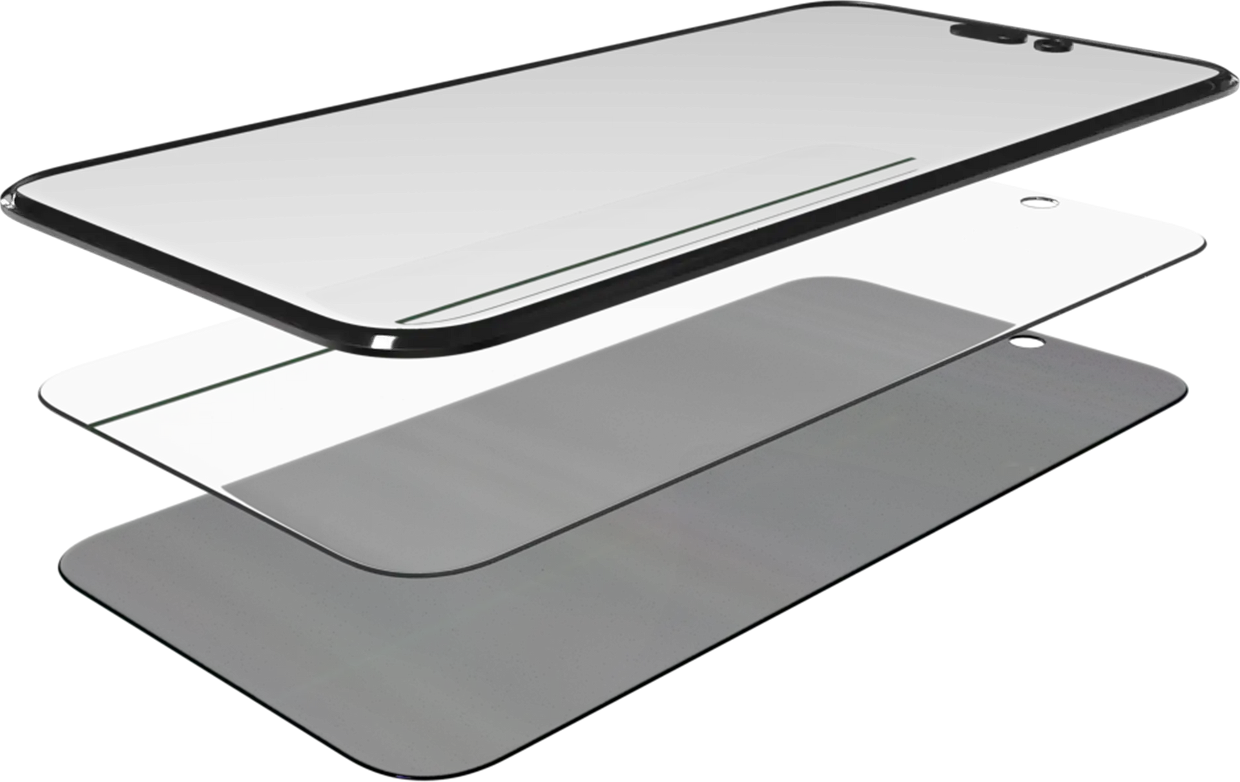 3 in 1 (Glass With OCA Pre-Installed + Polarizer Film ) Compatible For iPhone 15 Pro Max (OCA Master) (2 Pack)