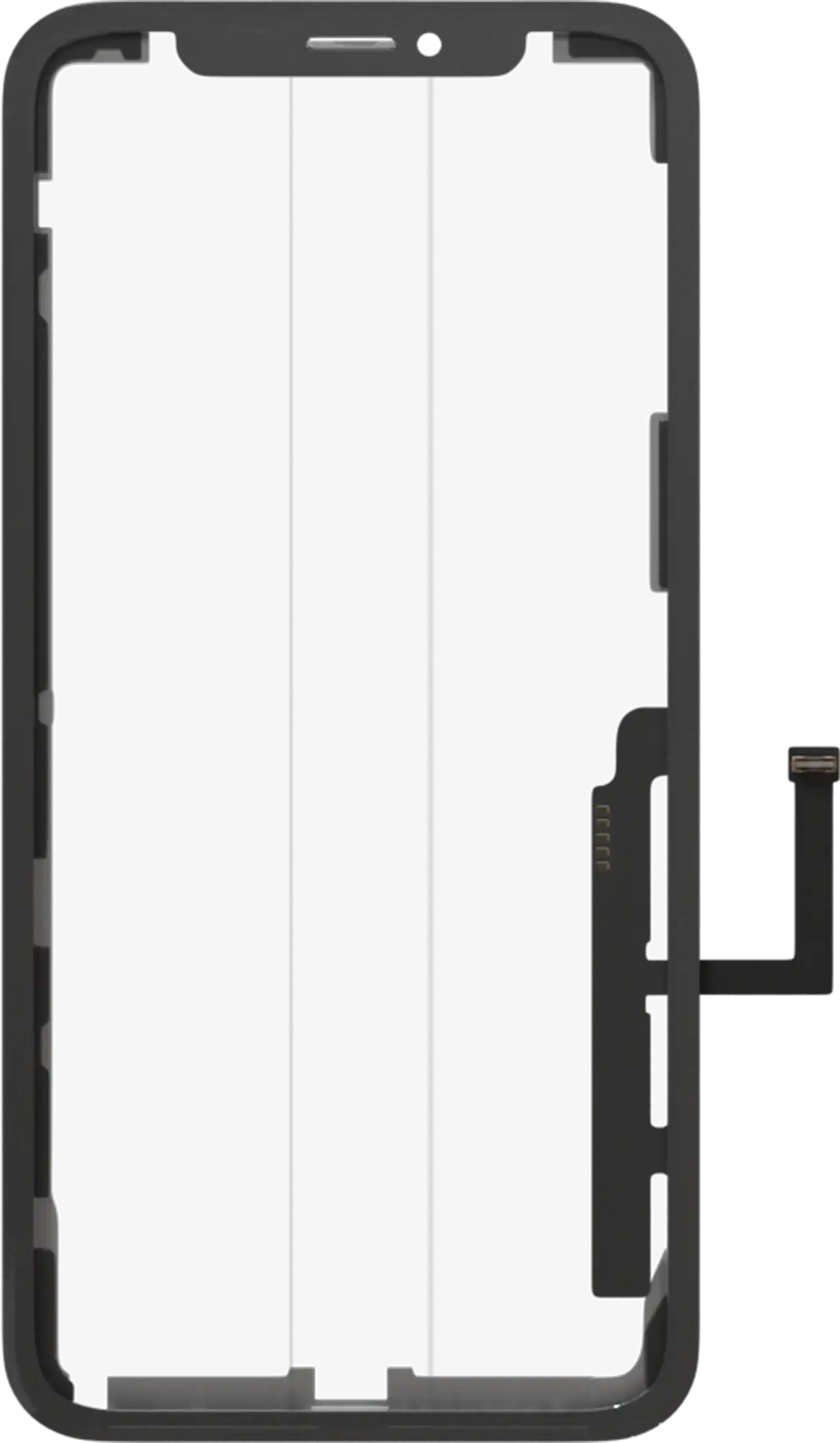 4 in 1 (Glass With OCA Pre-Installed + Frame + Digitizer ) Compatible For iPhone 11 (OCA Master)