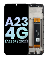 LCD Assembly With Frame Compatible For Samsung Galaxy A23 4G (A235F / 2022) (International Version) (Service Pack) (All Colors)