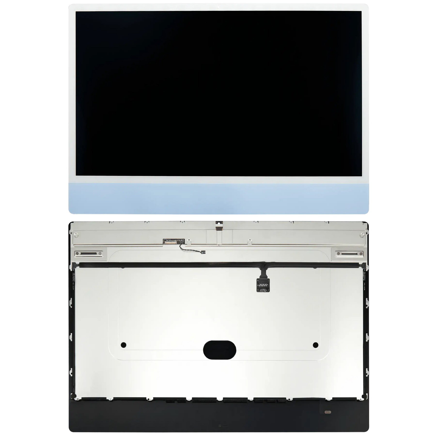 Complete LCD Display Assembly For iMac 24" A2874 / A2873 (2023) / A2438 (2021) (LG204A-215 LM235UH1 SDD1) (Used OEM Pull: Grade A) （Small Camera hole）(Blue)