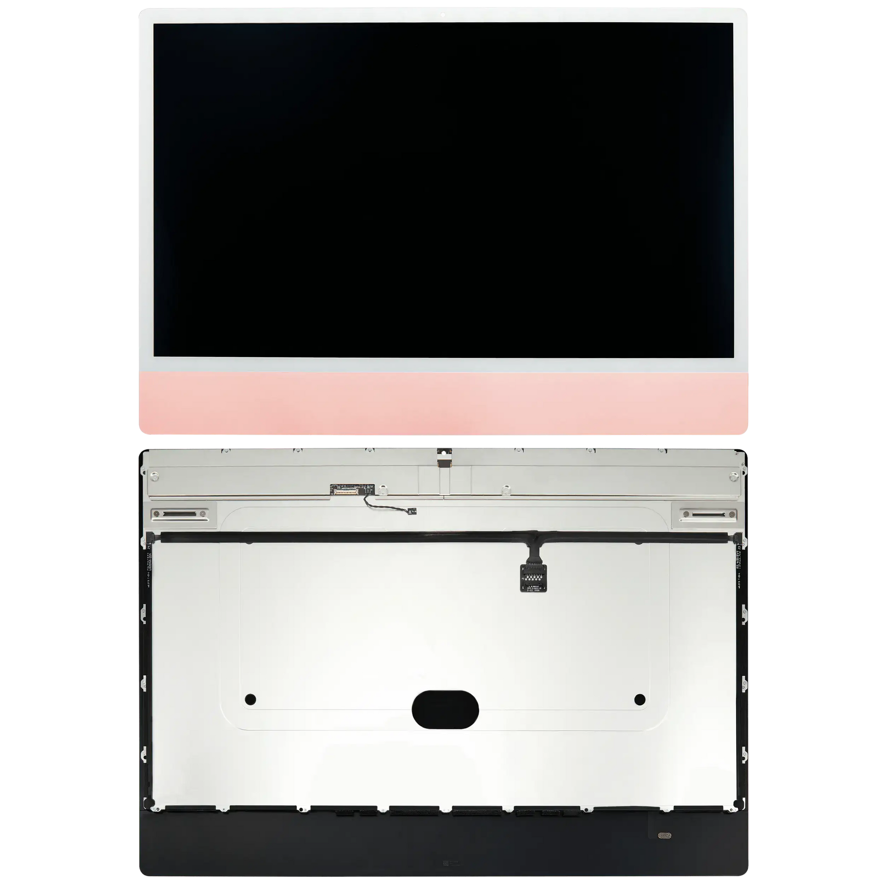 Complete LCD Display Assembly For iMac 24" A2874 / A2873 (2023) / A2438 (2021) (LG204A-215 LM235UH1 SDD1) (Used OEM Pull: Grade A) （Small Camera hole）(Pink)