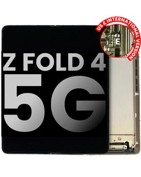 Inner OLED Assembly With Frame Compatible For Samsung Galaxy Z Fold 4 5G Replacement (US & International) (Used OEM Pull: Grade B/C) (Beige)