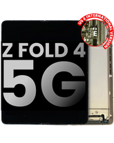 Inner OLED Assembly With Frame Compatible For Samsung Galaxy Z Fold 4 5G Replacement  (US & International) (Used OEM Pull: Grade A) (Beige)