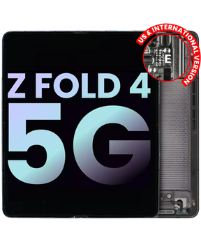 Replacement Inner OLED Assembly With Frame Compatible For Samsung Galaxy Z Fold 4 5G (US & International) (Service Pack) (Phantom Black)