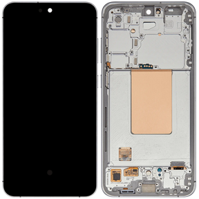 OLED Assembly With Frame Compatible For Samsung Galaxy S24 FE 5G (US & International Version) (Refurbished) (Gray)