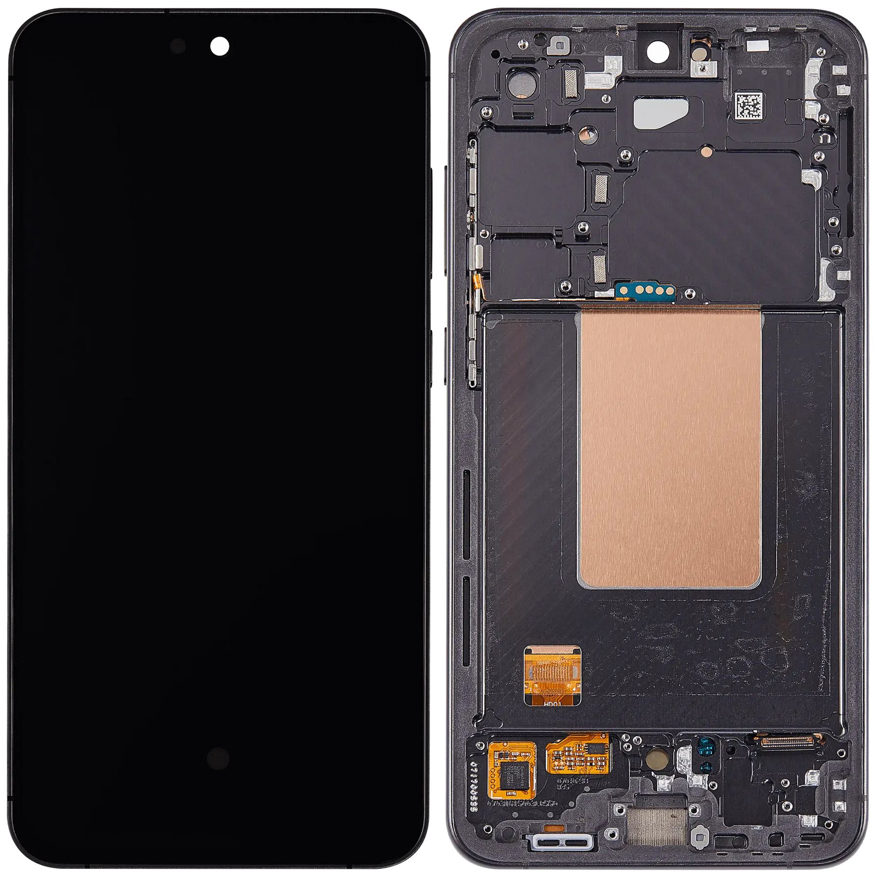 OLED Assembly With Frame Compatible For Samsung Galaxy S24 FE 5G (Refurbished) (US & International Version) (Graphite)