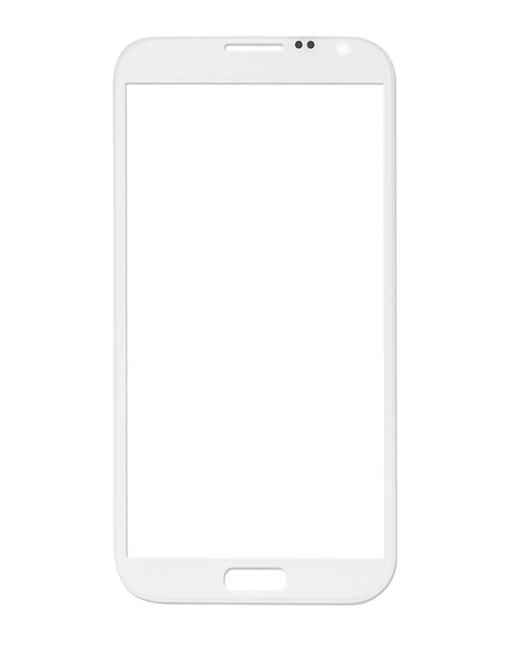 Replacement Front Glass Compatible For Samsung Galaxy Note 2 (White)