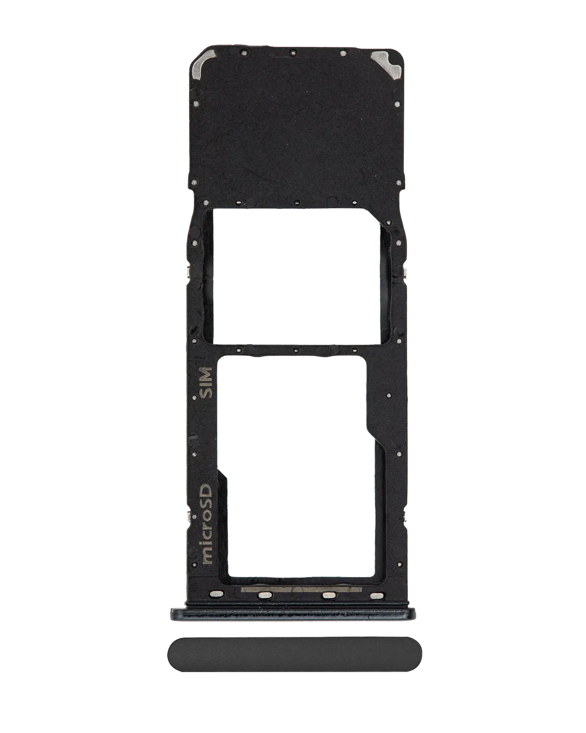 Single Sim Card Tray Compatible For Samsung Galaxy A20 (A205 / 2019) / A30 (A305 / 2019) / A50 (A505 / 2019) (Black)