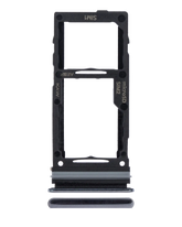 Dual Sim Card Tray Replacement Compatible For Samsung Galaxy A72 (A725 / 2021) (Awesome Black)