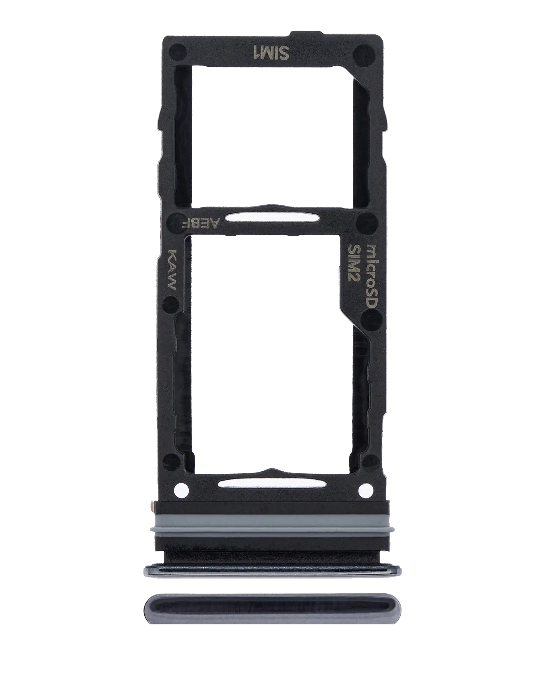 Dual Sim Card Tray Replacement Compatible For Samsung Galaxy A72 (A725 / 2021) (Awesome Black)