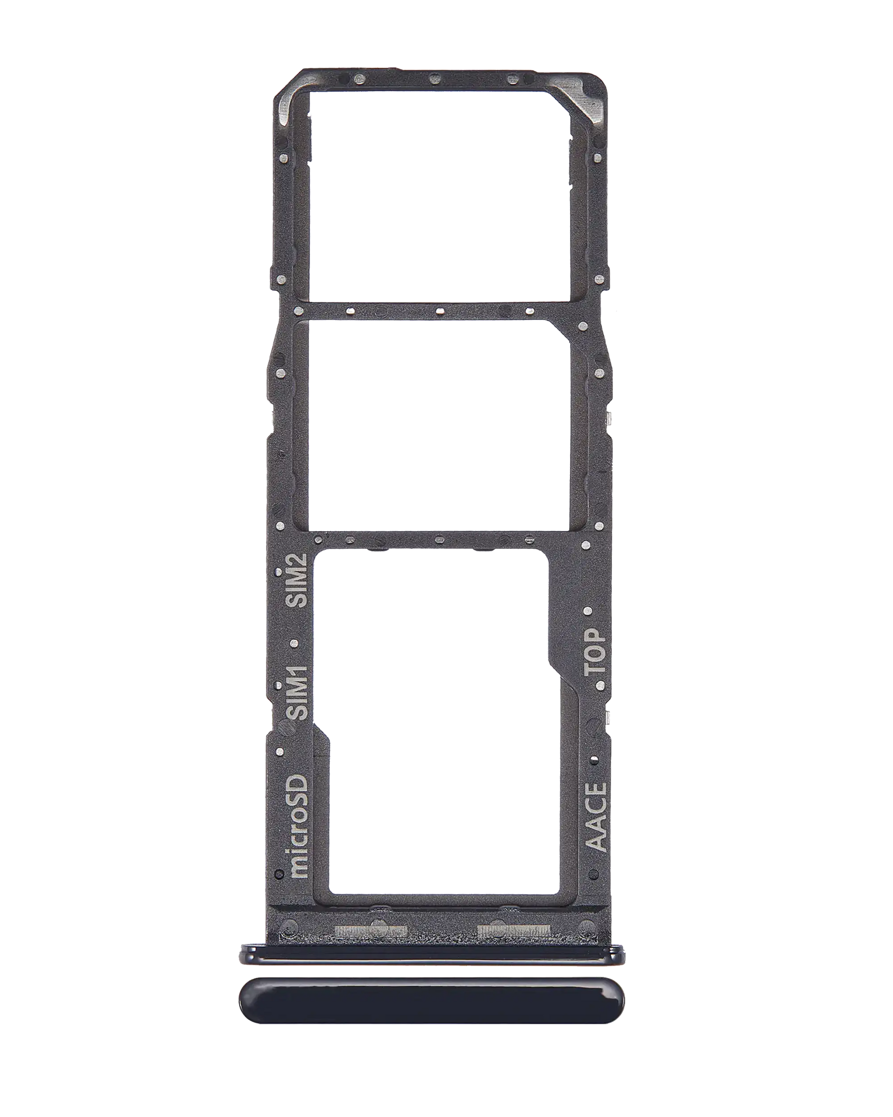 Dual Sim Card Tray Compatible For Samsung Galaxy A13 (A135 / 2022) (Black)