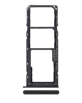 Dual Sim Card Tray Compatible For Samsung Galaxy A10s (A107 / 2019) / A20s (A207 / 2019) (Black)