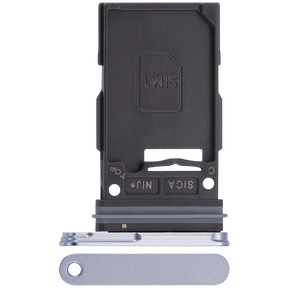 Single Sim Card Tray Replacement Compatible For Samsung Galaxy S25 / S25 Plus (Premium) (Iceblue)