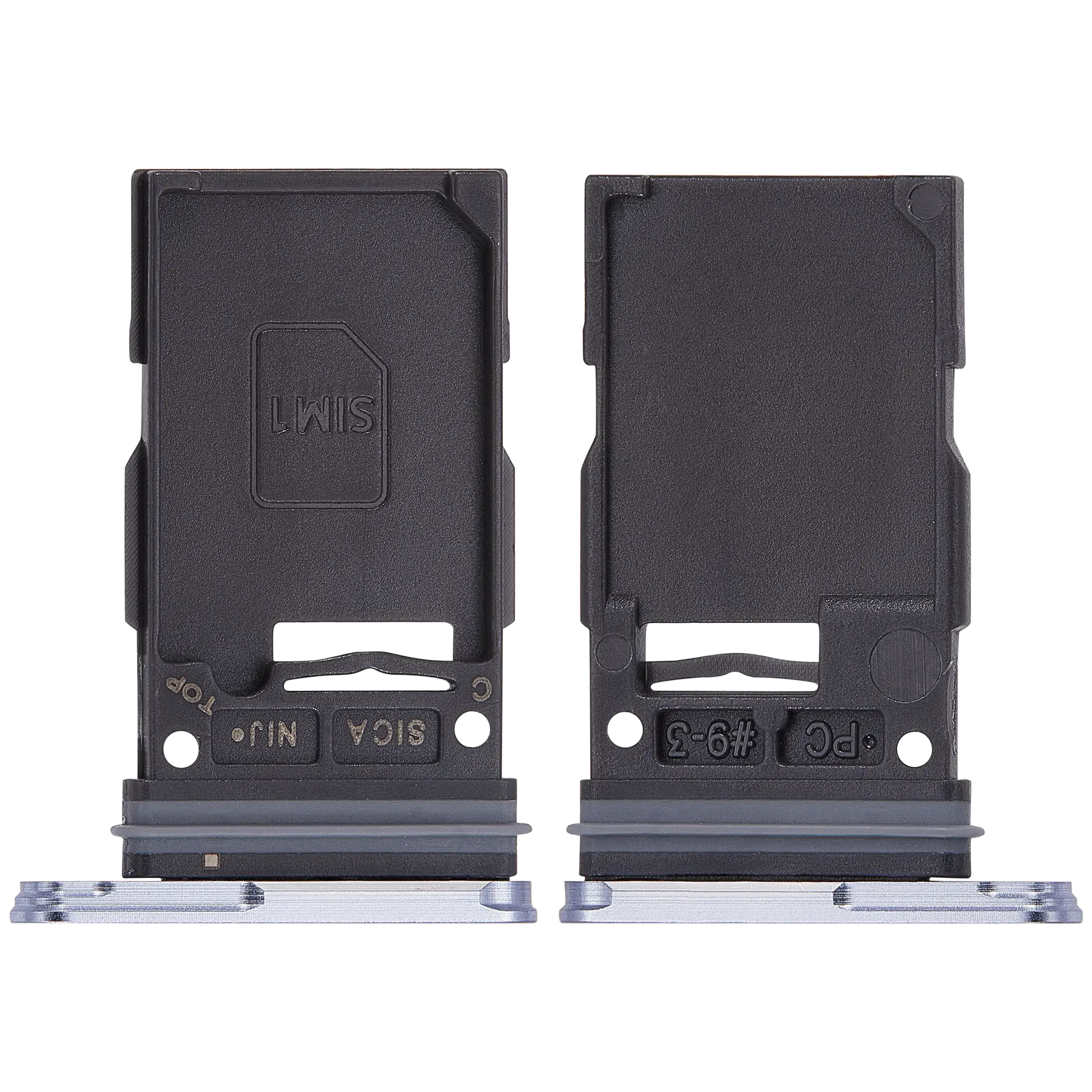 Single Sim Card Tray Replacement Compatible For Samsung Galaxy S25 / S25 Plus (Premium) (Iceblue)