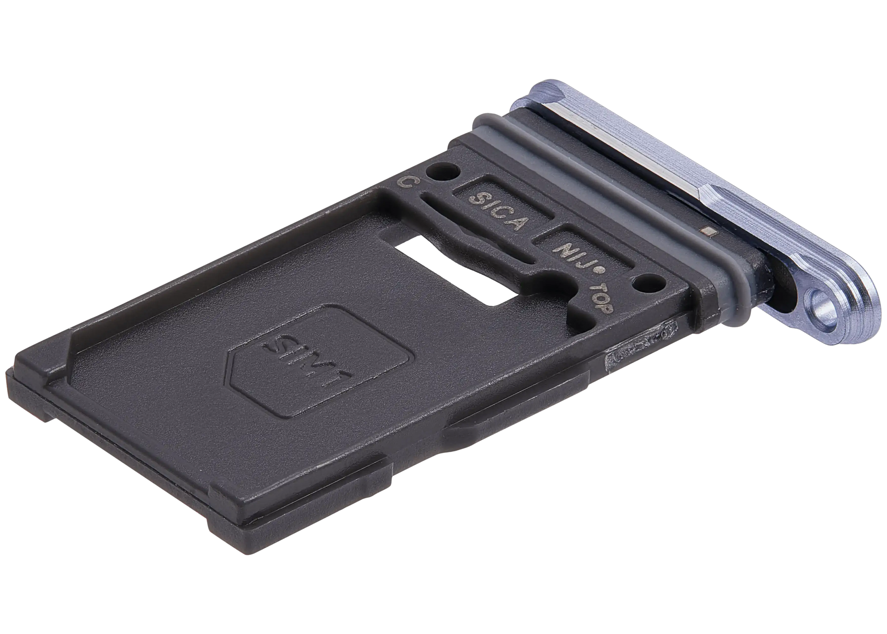 Single Sim Card Tray Replacement Compatible For Samsung Galaxy S25 / S25 Plus (Premium) (Iceblue)