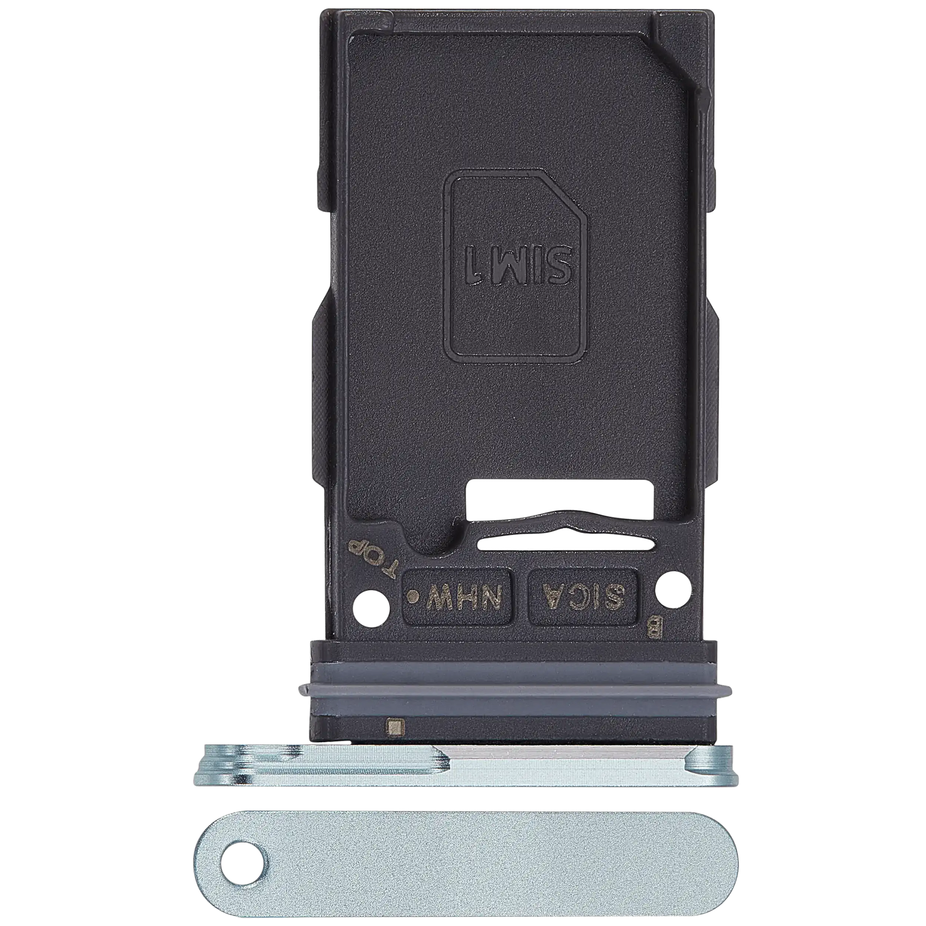 Single Sim Card Tray Replacement Compatible For Samsung Galaxy S25 / S25 Plus (Premium) (Mint)