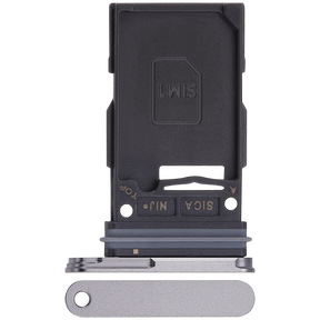 Replacement Single Sim Card Tray Compatible For Samsung Galaxy S25 / S25 Plus (Premium) (Silver Shadow)