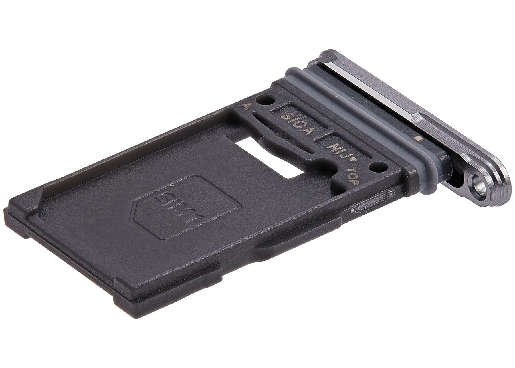 Single Sim Card Tray Replacement Compatible For Samsung Galaxy S25 / S25 Plus (Premium) (Silver Shadow)