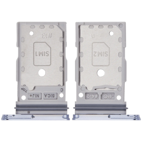 Dual Sim Card Tray Compatible For Samsung Galaxy S25 / S25 Plus Replacement (Premium) (Iceblue)