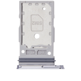 Dual Sim Card Tray  Replacement Compatible For Samsung Galaxy S25 / S25 Plus (Premium) (Silver Shadow)