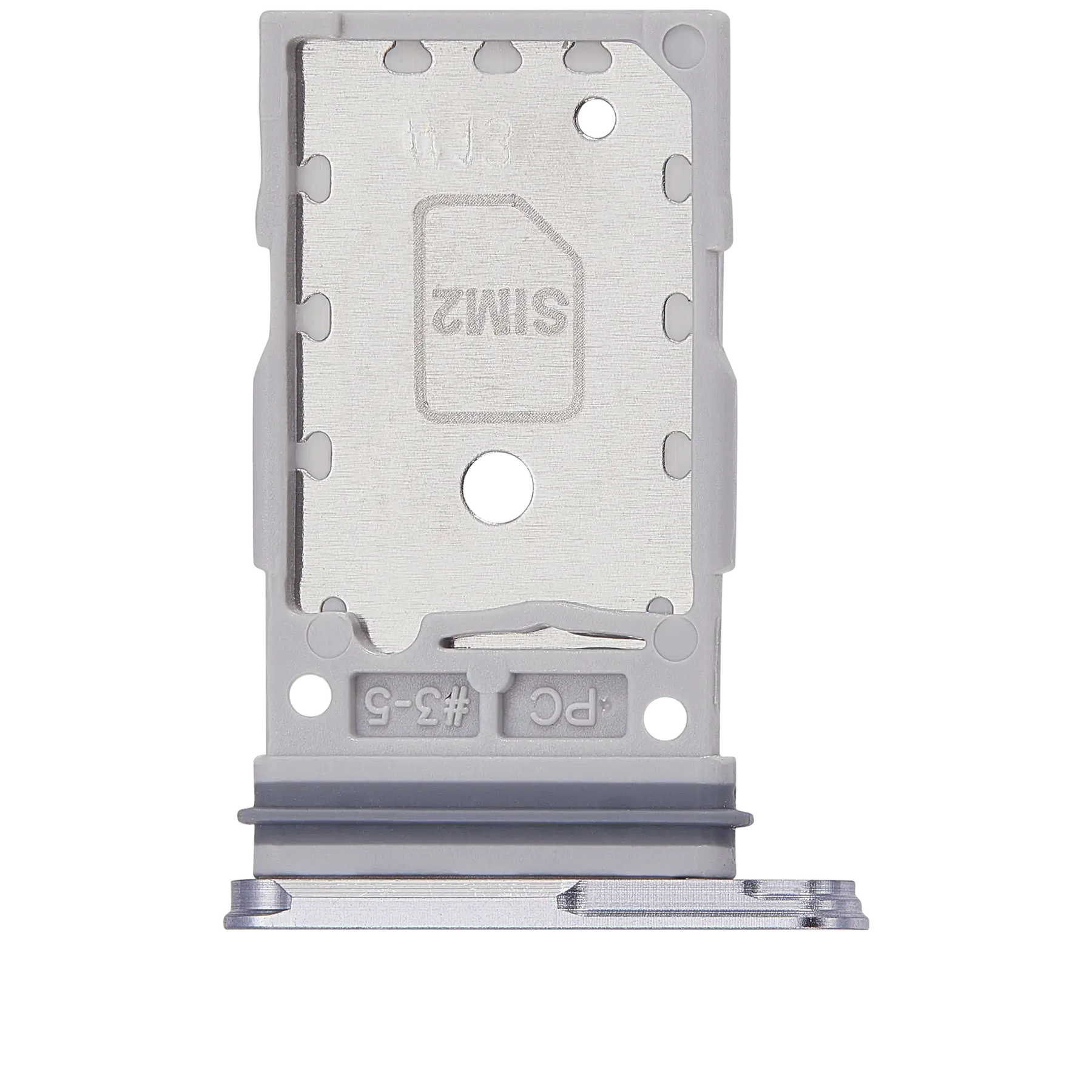 Dual Sim Card Tray  Replacement Compatible For Samsung Galaxy S25 / S25 Plus (Premium) (Silver Shadow)