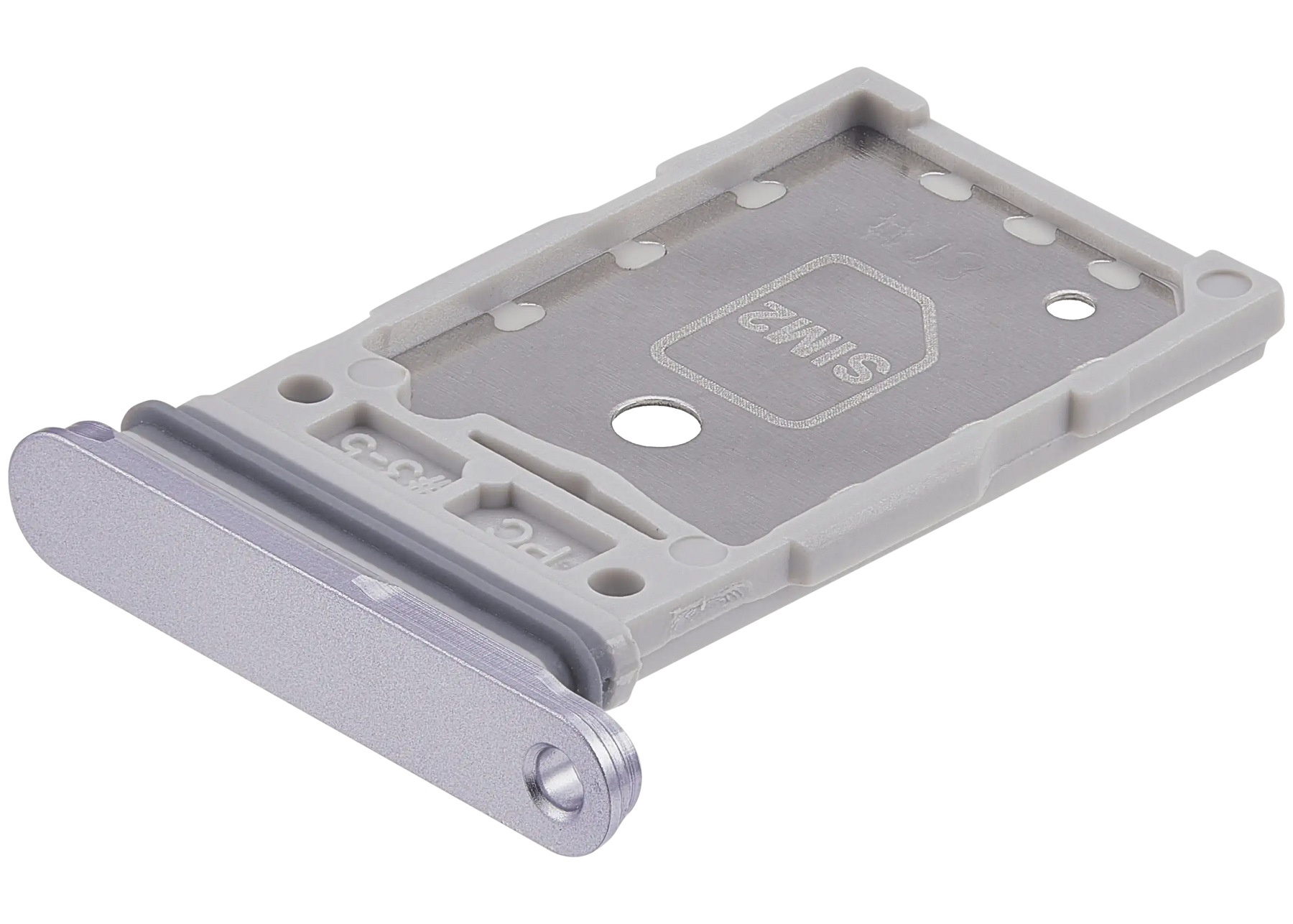 Dual Sim Card Tray  Replacement Compatible For Samsung Galaxy S25 / S25 Plus (Premium) (Silver Shadow)