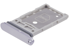 Dual Sim Card Tray  Replacement Compatible For Samsung Galaxy S25 / S25 Plus (Premium) (Silver Shadow)