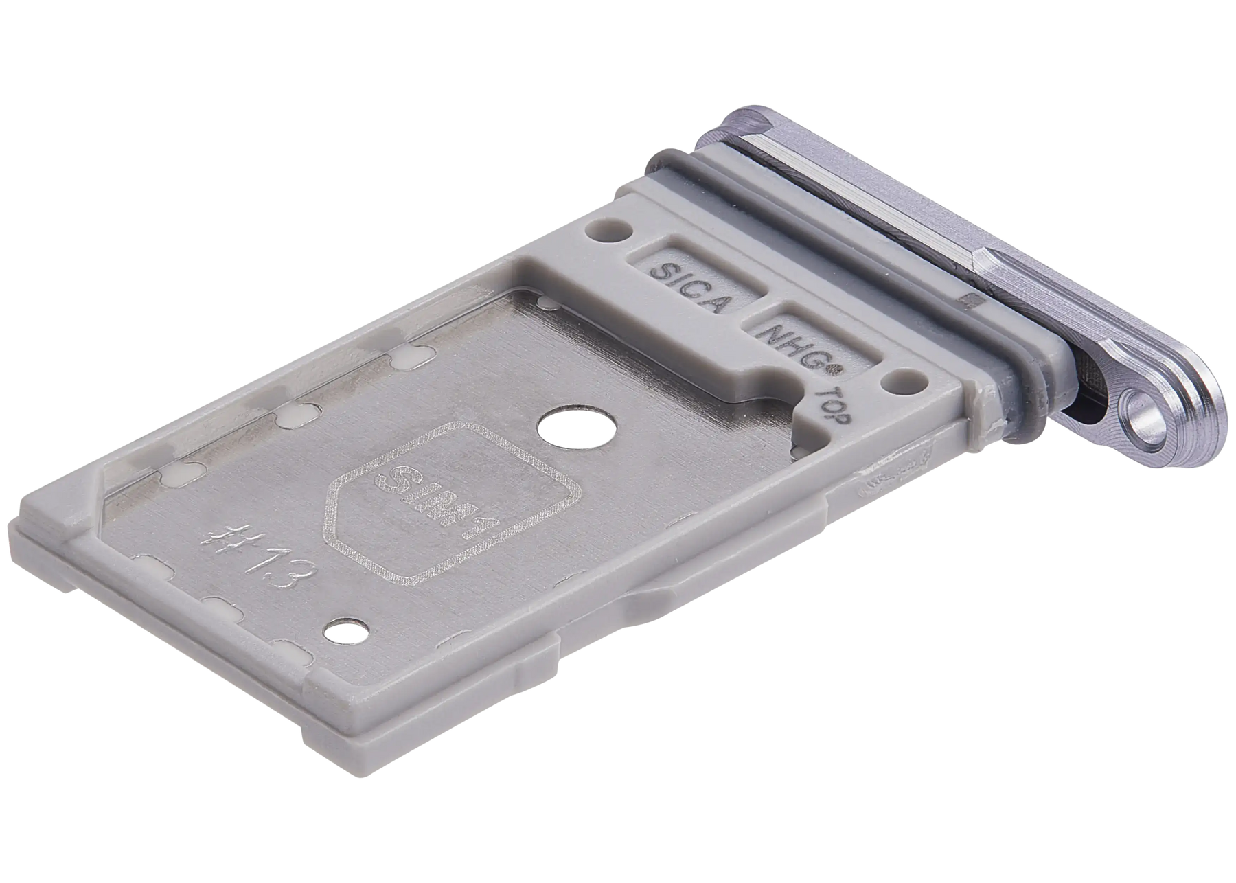 Dual Sim Card Tray  Replacement Compatible For Samsung Galaxy S25 / S25 Plus (Premium) (Silver Shadow)