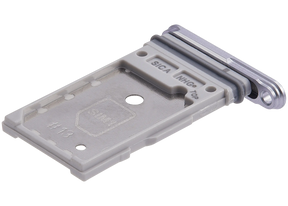 Dual Sim Card Tray  Replacement Compatible For Samsung Galaxy S25 / S25 Plus (Premium) (Silver Shadow)