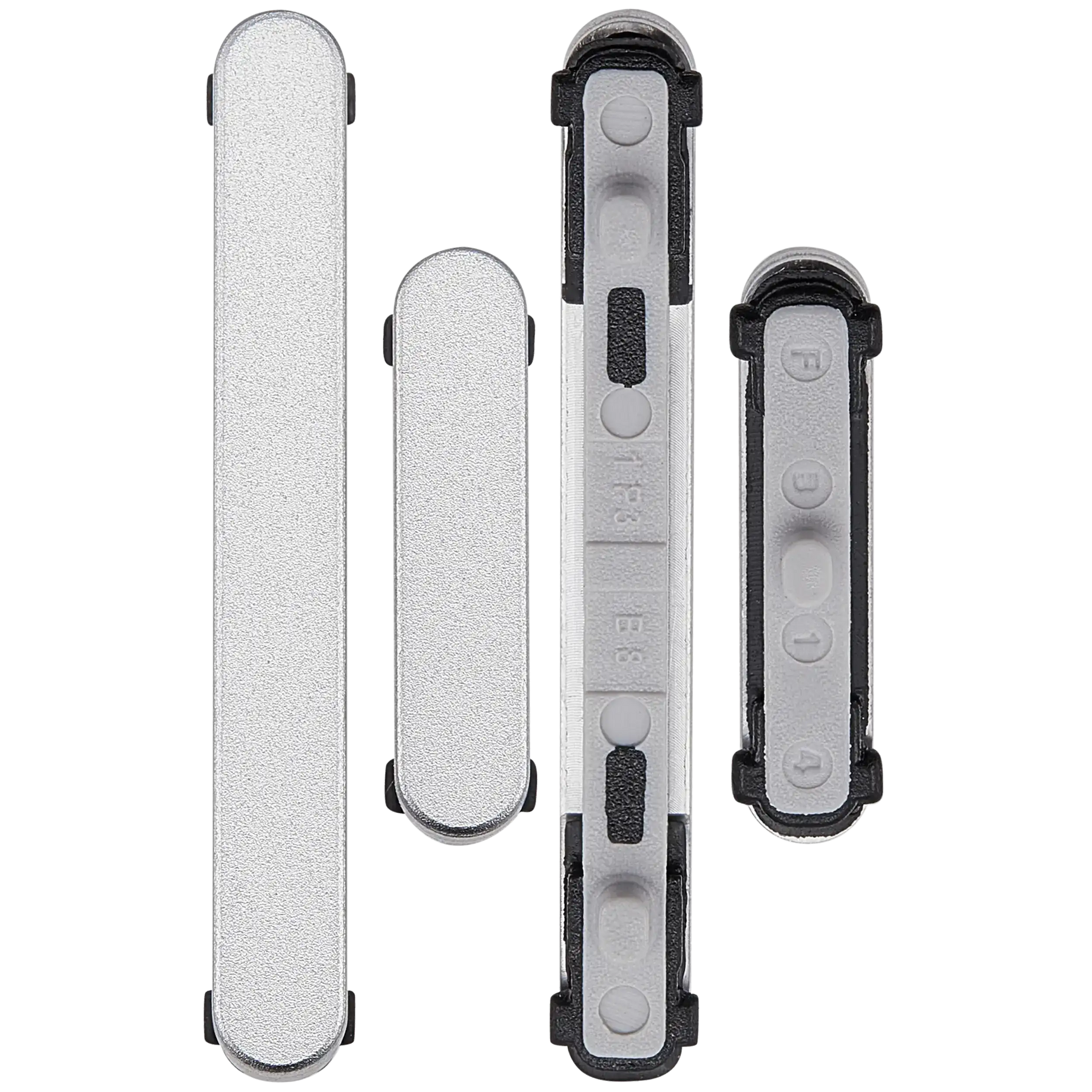 Replacement Hard Buttons (Power / Volume) Compatible For Samsung Galaxy S25 Ultra (Titanium Silver)