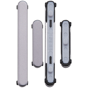Replacement Hard Buttons (Power / Volume) Compatible For Samsung Galaxy S25 / S25 Plus (Premium) (Silver Shadow)