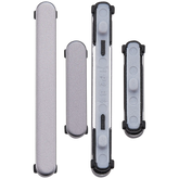 Hard Buttons Replacement (Power / Volume) Compatible For Samsung Galaxy S25 / S25 Plus (Premium) (Silver Shadow)