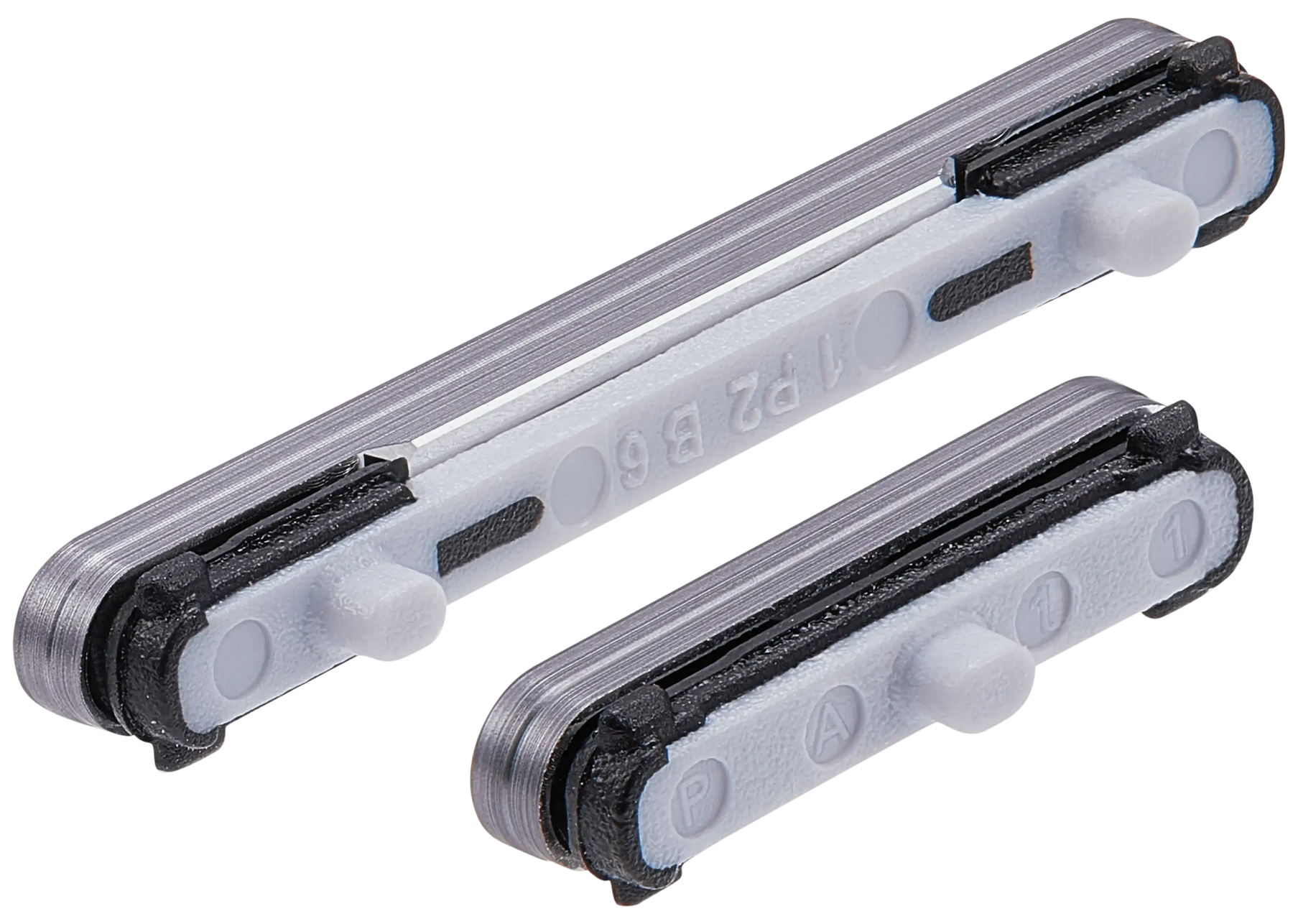 Replacement Hard Buttons (Power / Volume) Compatible For Samsung Galaxy S25 / S25 Plus (Premium) (Silver Shadow)