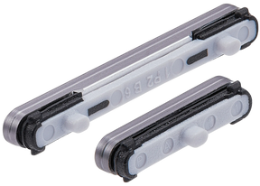 Hard Buttons Replacement (Power / Volume) Compatible For Samsung Galaxy S25 / S25 Plus (Premium) (Silver Shadow)