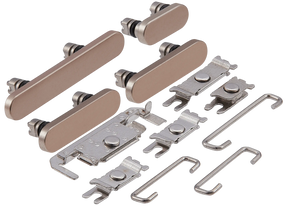 Hard Buttons (Power / Volume / Switch) Compatible For iPhone 16 Pro / 16 Pro Max (Desert Titanium)