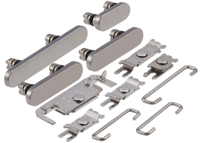 Hard Buttons (Power / Volume / Switch) Compatible For iPhone 16 Pro / 16 Pro Max (Natural Titanium)