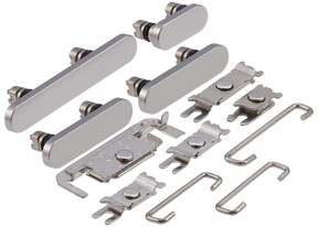 Hard Buttons (Power / Volume / Switch) Compatible For iPhone 16 Pro / 16 Pro Max (White Titanium)