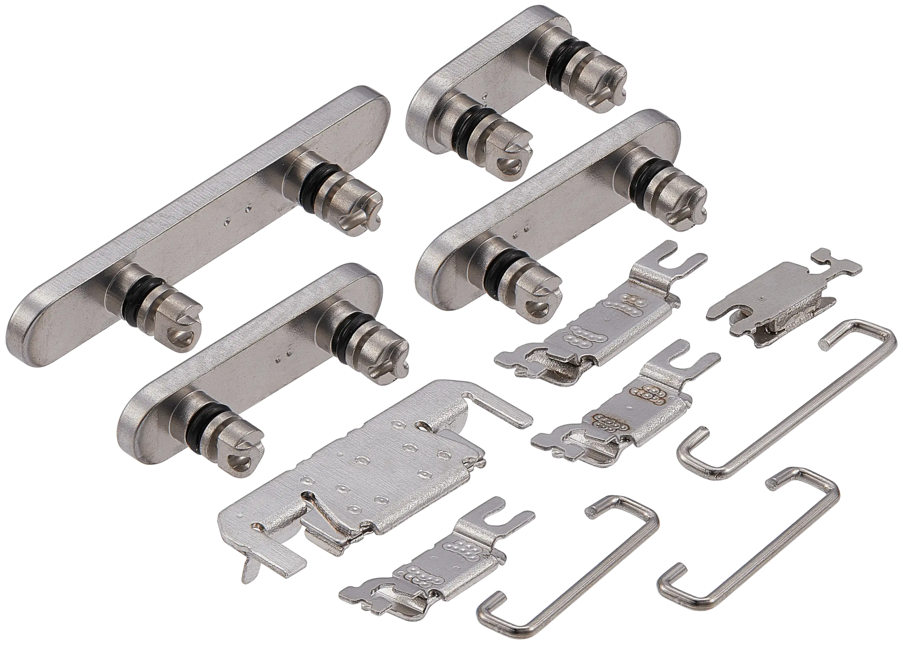 Hard Buttons (Power / Volume / Switch) Compatible For iPhone 16 Pro / 16 Pro Max (White Titanium)