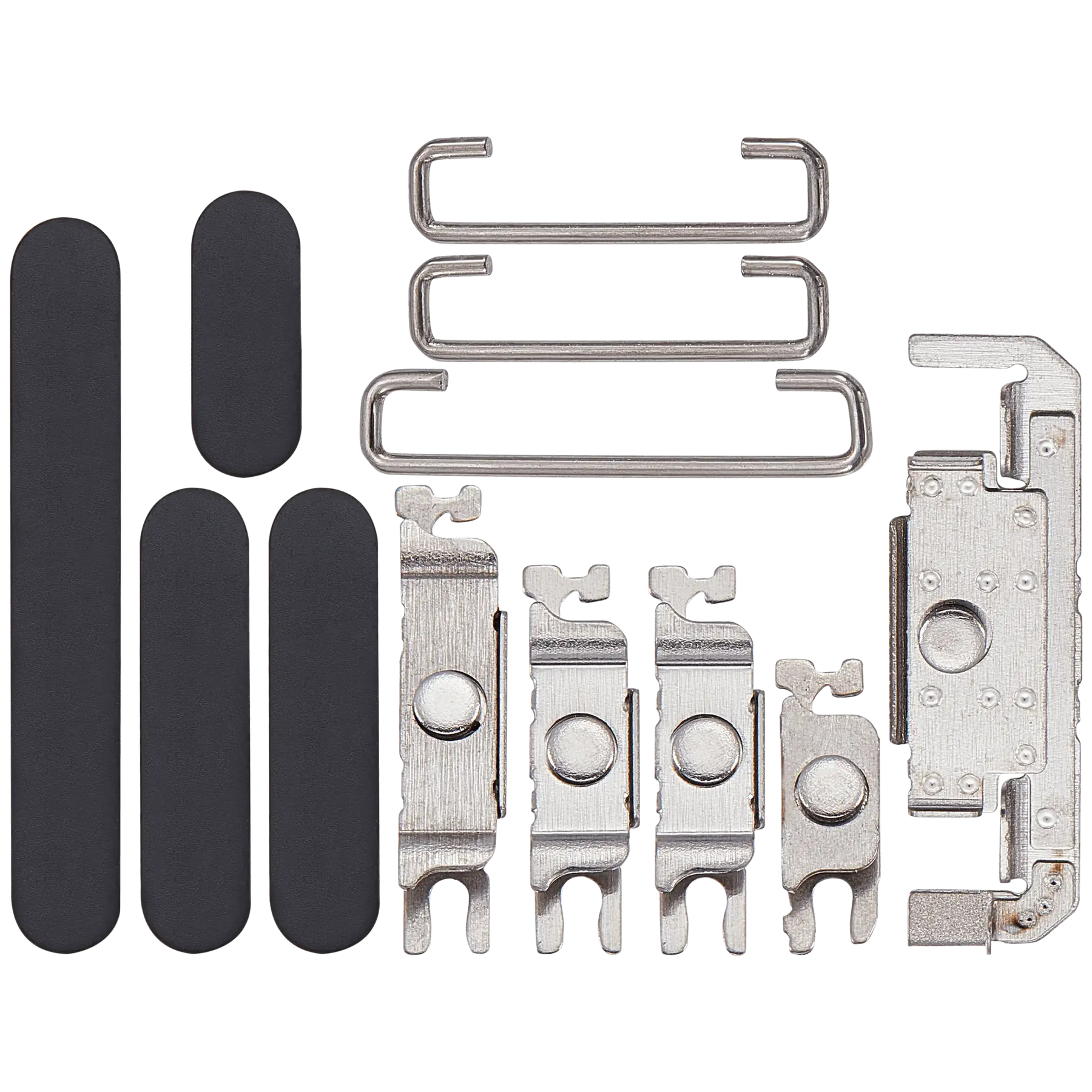 Hard Buttons (Power / Volume / Switch) Compatible For iPhone 16 Pro / 16 Pro Max (Black Titanium)