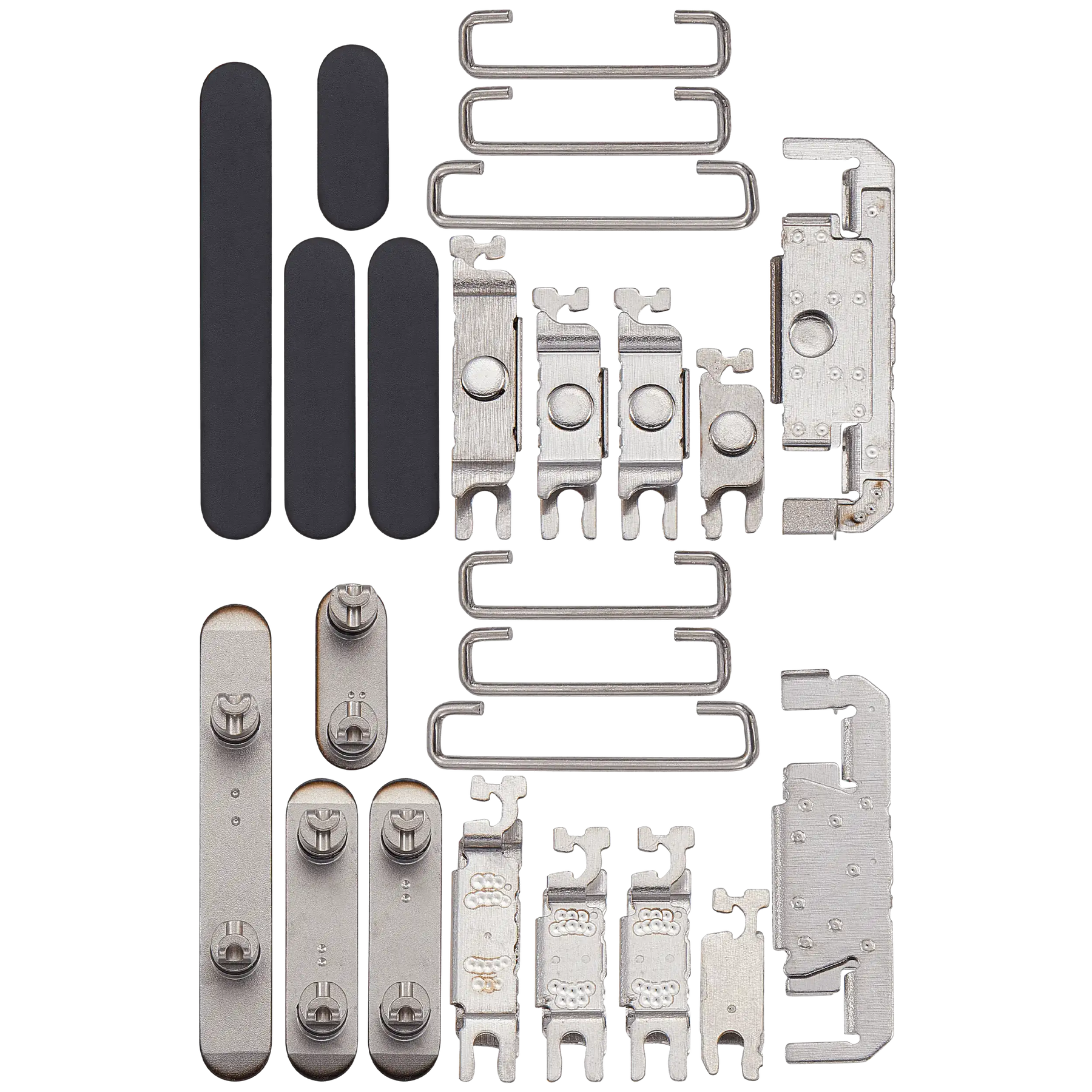 Hard Buttons (Power / Volume / Switch) Compatible For iPhone 16 Pro / 16 Pro Max (Black Titanium)