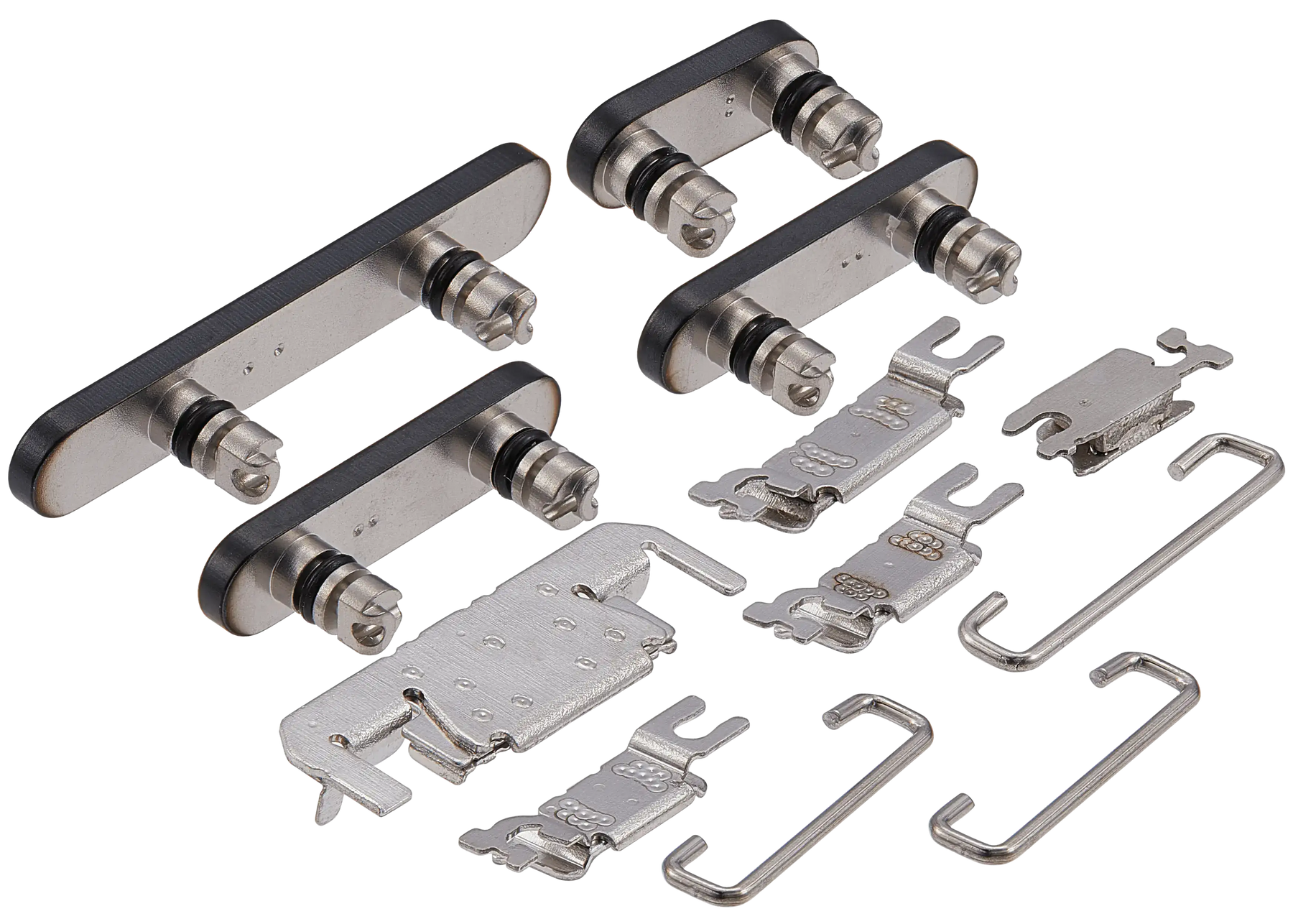 Hard Buttons (Power / Volume / Switch) Compatible For iPhone 16 Pro / 16 Pro Max (Black Titanium)