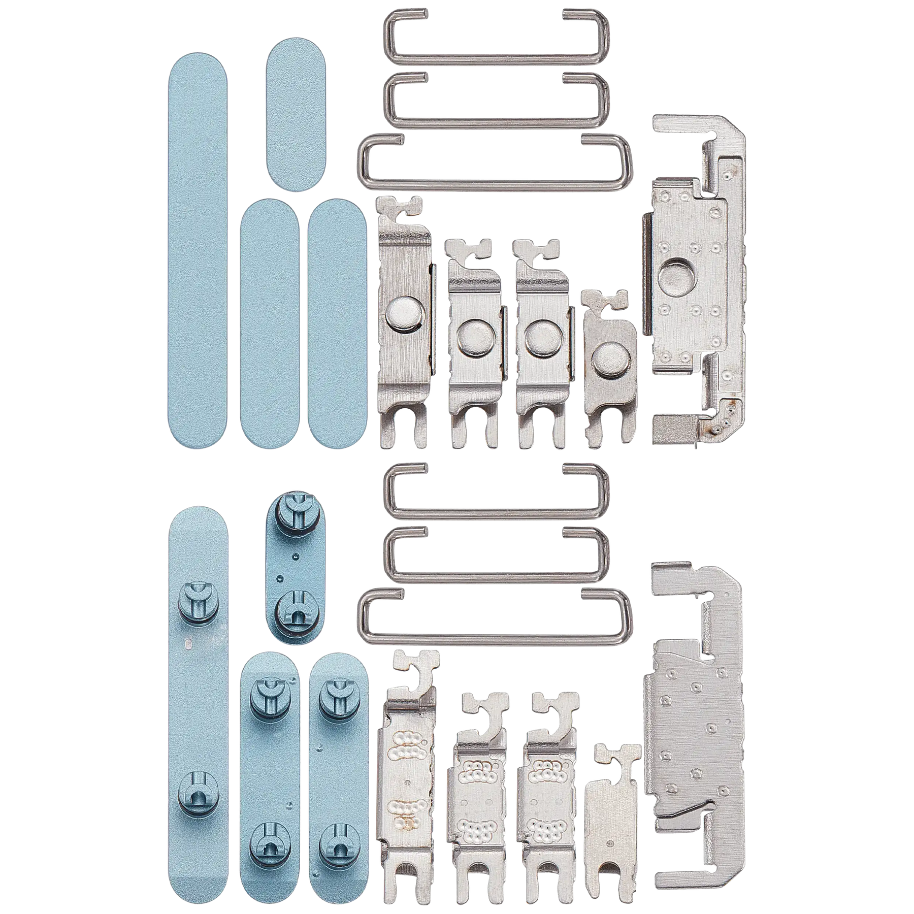 Hard Buttons (Power / Volume / Switch) Compatible For iPhone 16 / 16 Plus (Teal)