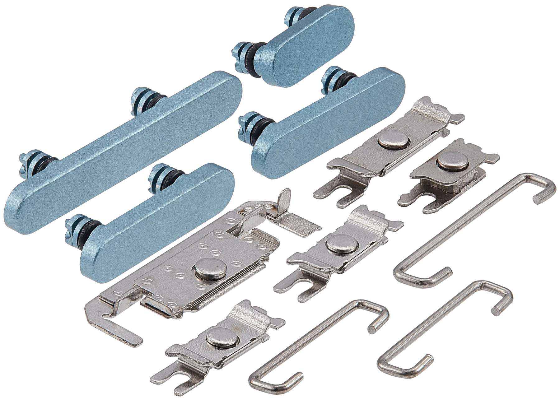 Hard Buttons (Power / Volume / Switch) Compatible For iPhone 16 / 16 Plus (Teal)