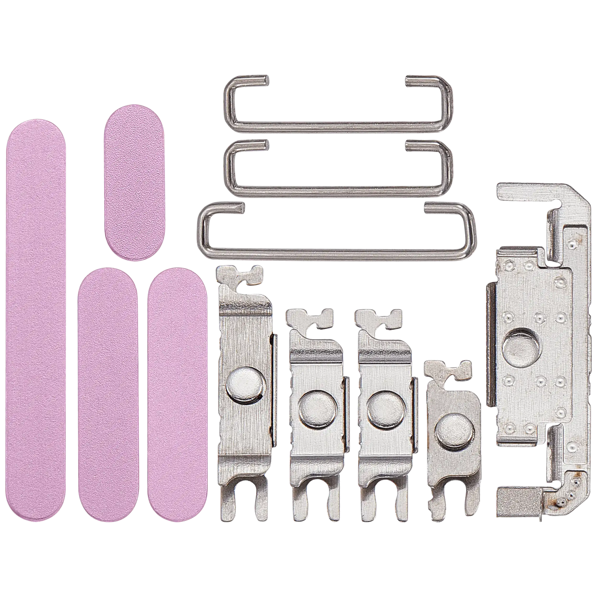 Hard Buttons (Power / Volume / Switch) Compatible For iPhone 16 / 16 Plus (Pink)