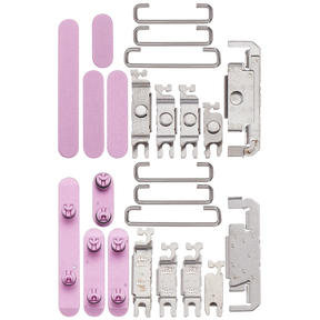 Hard Buttons (Power / Volume / Switch) Compatible For iPhone 16 / 16 Plus (Pink)