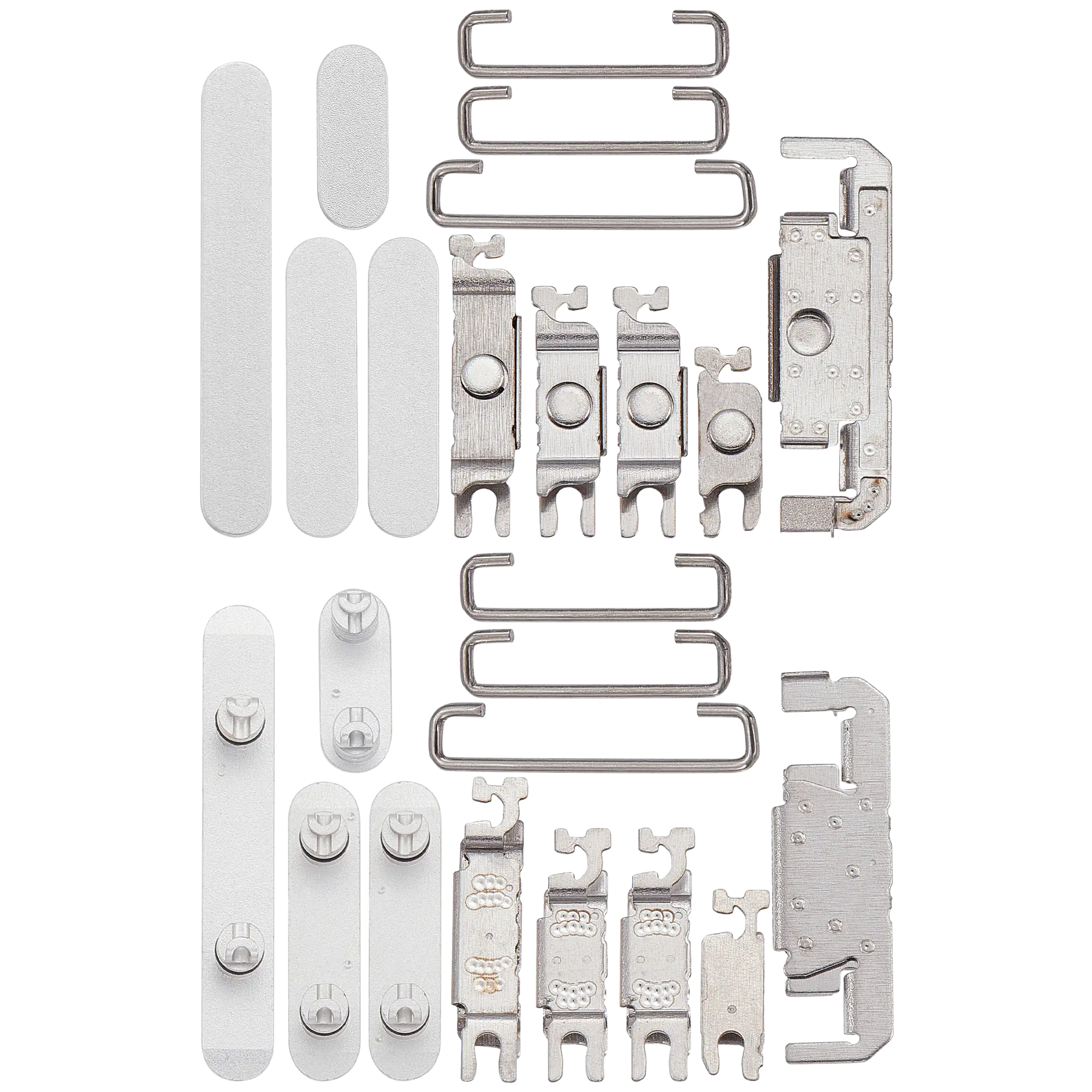 Hard Buttons (Power / Volume / Switch) Compatible For iPhone 16 / 16 Plus (White)