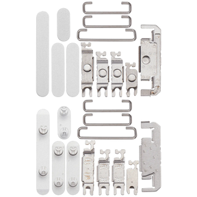 Hard Buttons (Power / Volume / Switch) Compatible For iPhone 16 / 16 Plus (White)