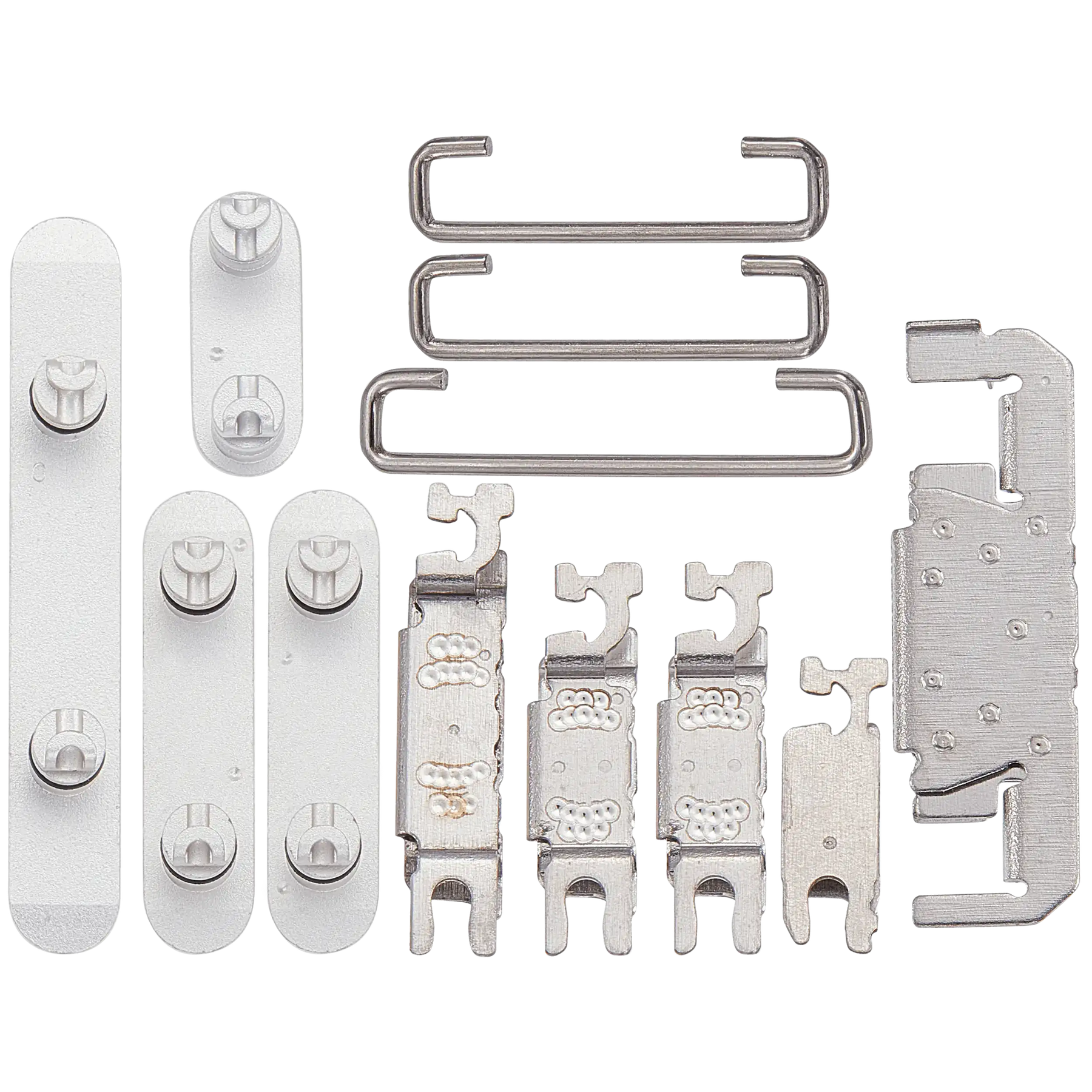 Hard Buttons (Power / Volume / Switch) Compatible For iPhone 16 / 16 Plus (White)